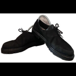 Rieker Antistress Lug Sole Oxford Nubuck Leather Womens 8 Black Comfort Goth